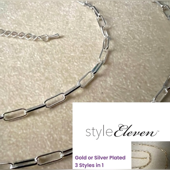 Versatile Maxi Chain 3 in 1 💫 - 18kt Gold Plated & Silver Plated - Picture 1 of 5